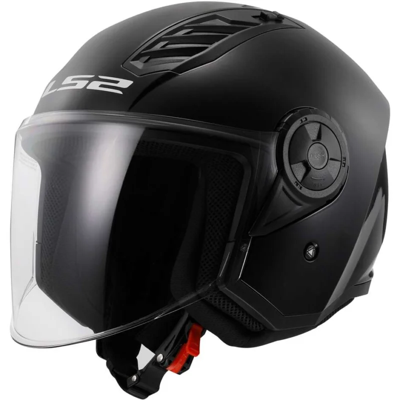 Casco Moto Jet Ls2 OF616 AIRFLOW 2 SOLID Nero Quantità Limitata