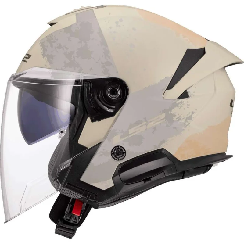 Casco Moto Jet LS2 OF618 VERSO II AQUA Avorio Prezzo Ridotto