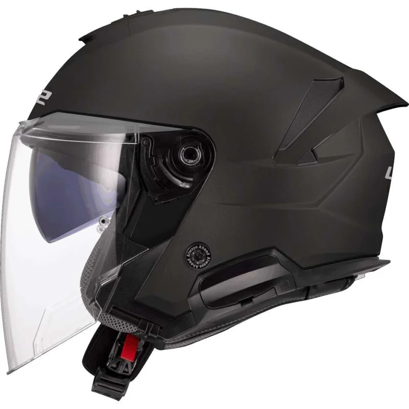 Promozione Casco Moto Jet LS2 OF618 VERSO II SOLID Nero Opaco
