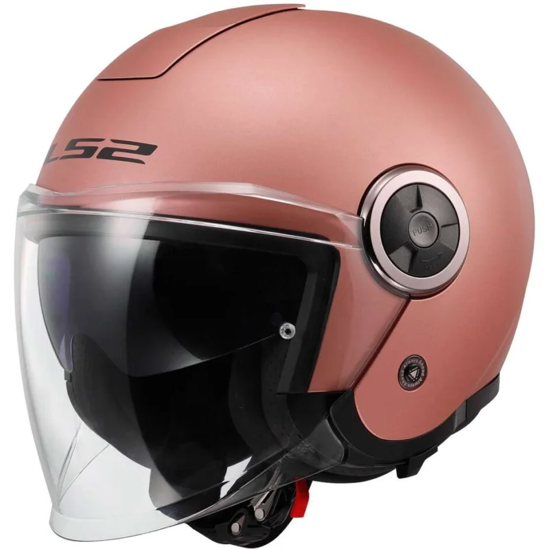 Ordina Subito Casco Moto JetLs2 OF620 CLASSY SOLID Rosa Opaco