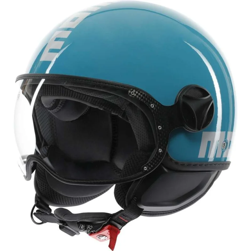 Prezzo Di Fabbrica Casco Moto Jet Momo Design FGTR CLASSIC Candy Lake Blu Bianco