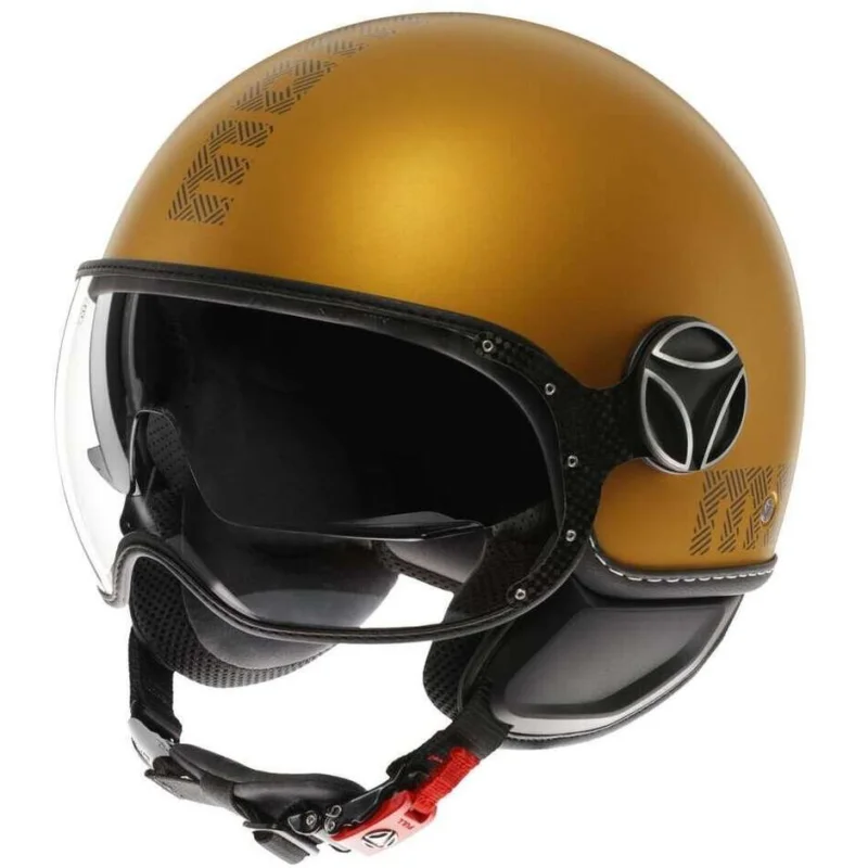 Casco Moto Jet Momo Design FGTR EVO Hip Ocra Grigio Offerta Speciale