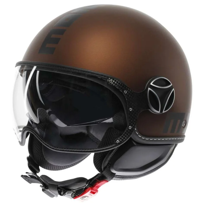 Affare Casco Moto Jet Momo Design FGTR EVO Mono Espresso Opaco Nero