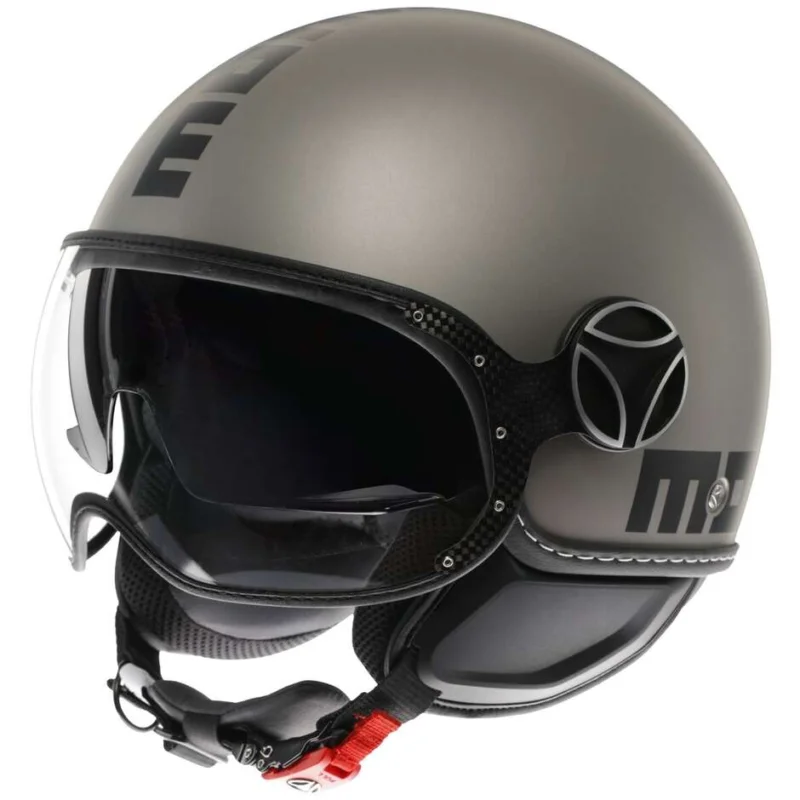 Occasione Casco Moto Jet Momo Design FGTR EVO Mono Titanio Opaco Nero