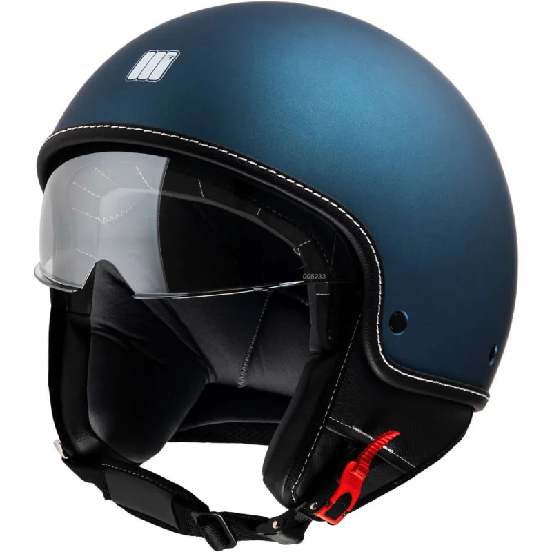 Casco Moto Jet Motocubo 717 BEETLE Blu Opaco (22.06) Novità