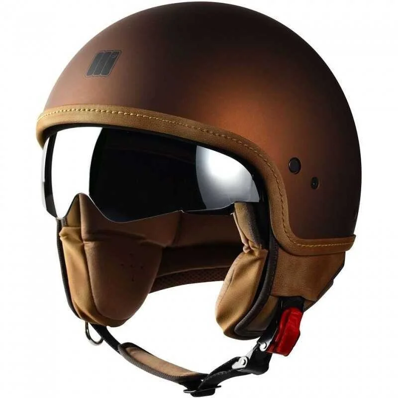 Casco Moto Jet Motocubo 717 BEETLE Tabacco (22.06) Non Perdere