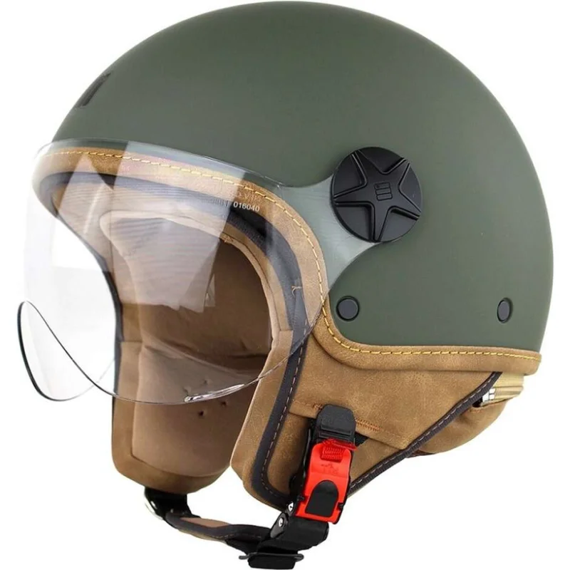 Offerta Speciale Casco Moto Jet Motocubo 721 ANT Verde Opaco