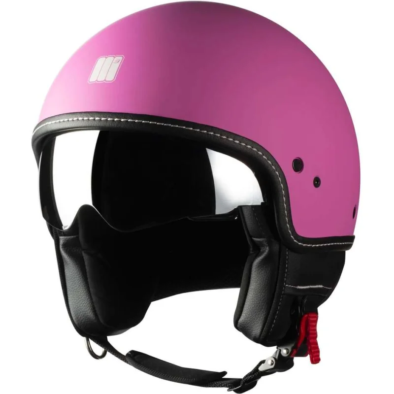 Offerta Del Giorno Casco moto Jet Motocubo Beetle Rosa Opaco Con Visierino