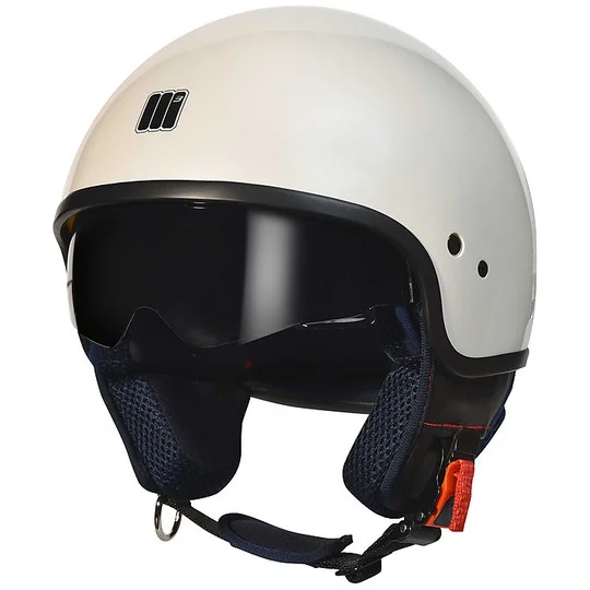 Super Prezzo Casco moto Jet Motocubo Wasp bianco Perla Con Visierino