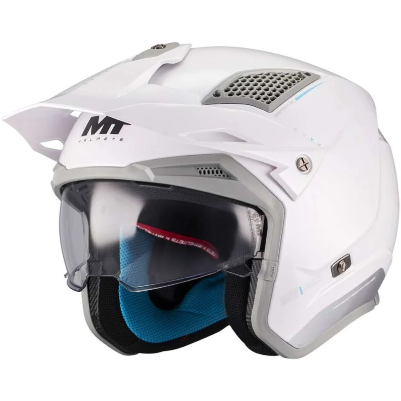 Offerta Speciale Casco Moto Jet Mt Helmets DISTRICT SV S SOUL A2 Lucido