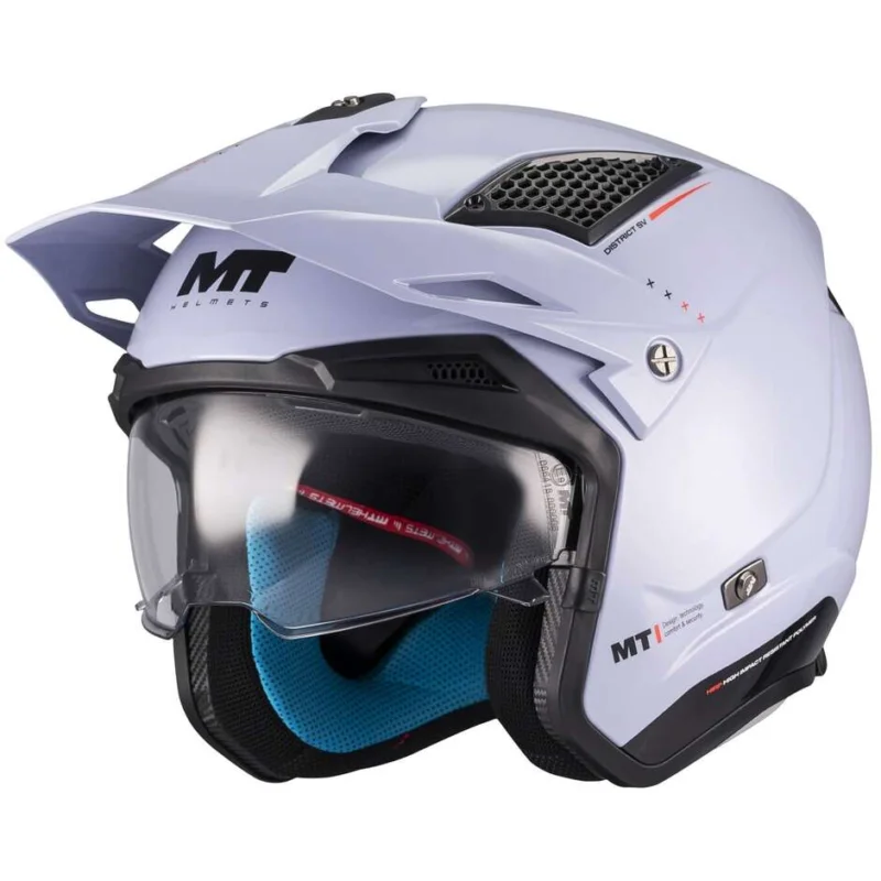 Direttamente Dal Produttore Casco Moto Jet Mt Helmets DISTRICT SV S SOUL C17 Grigio Lucido