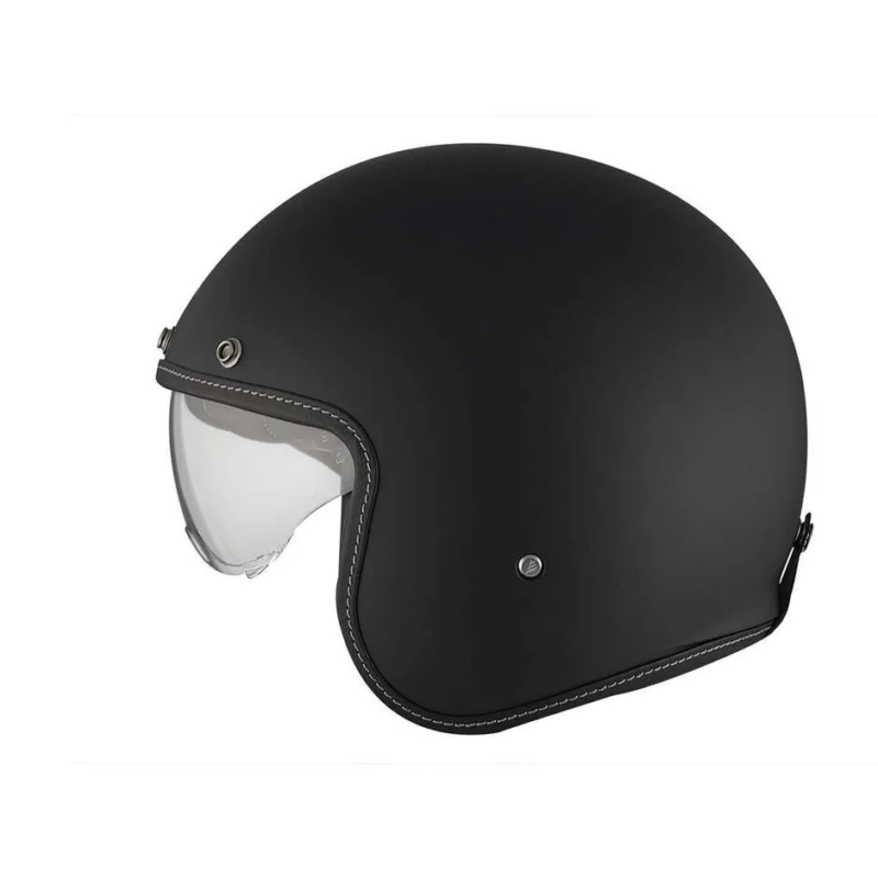 Casco Moto Jet MT Helmets LE MANS 2 SV S Solid A1 Nero Opaco Economico