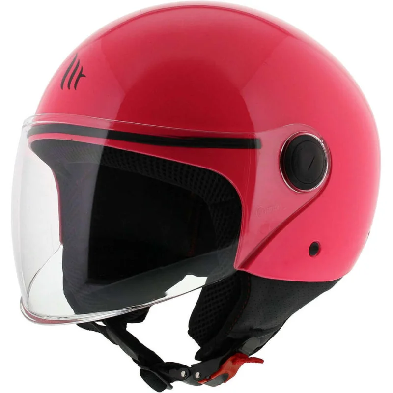 Reso Gratuito Casco Moto Jet Mt Helmets STREET S Solid A8 Rosa Lucido 22.06