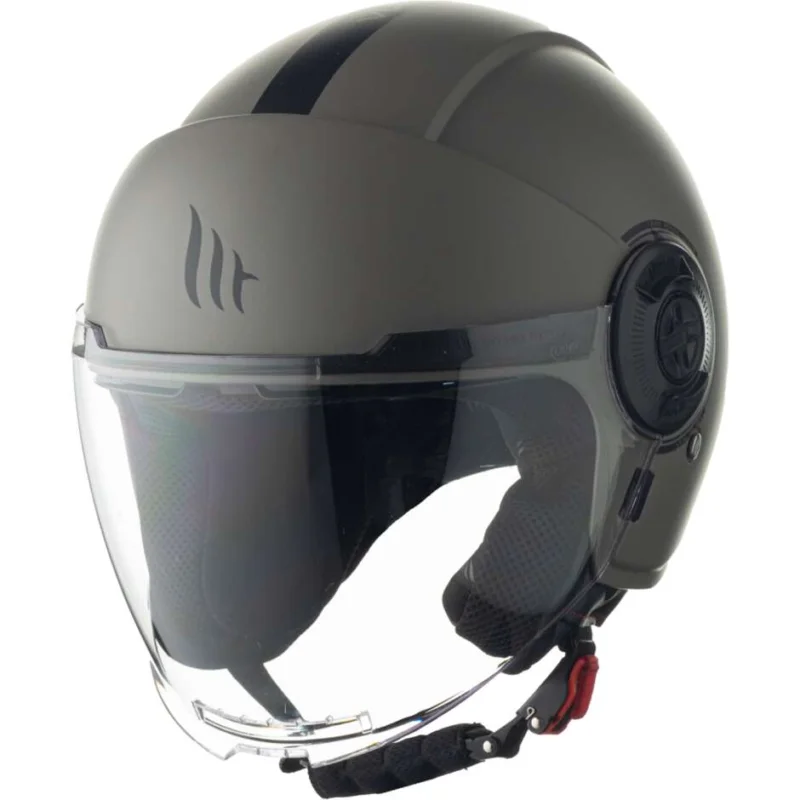 Ordina Subito Casco Moto Jet Mt Helmets VIALE SV S SOLID A12 Grigio Opaco