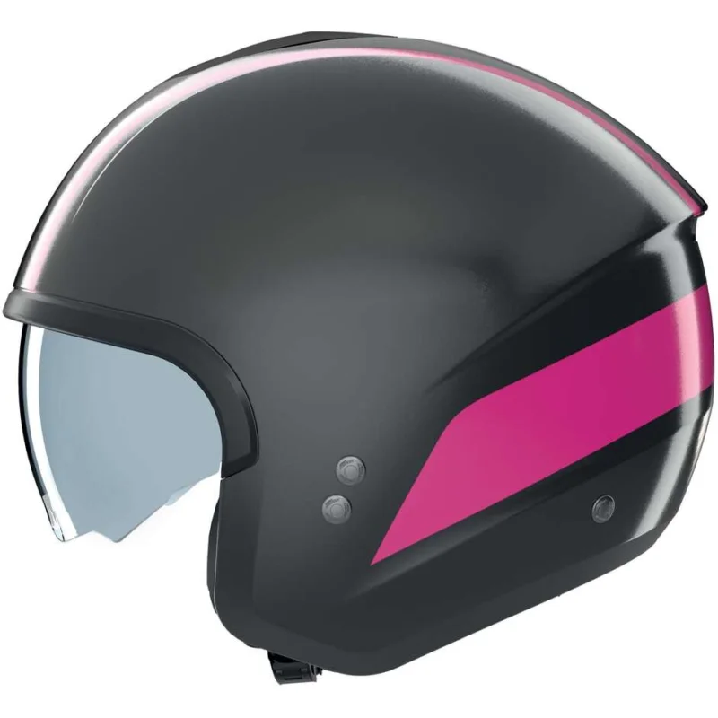 Casco Moto Jet Nolan N20-2 DOLCEVITA 346 Grigio Lava Fucsia Lucido Direttamente Dal Produttore