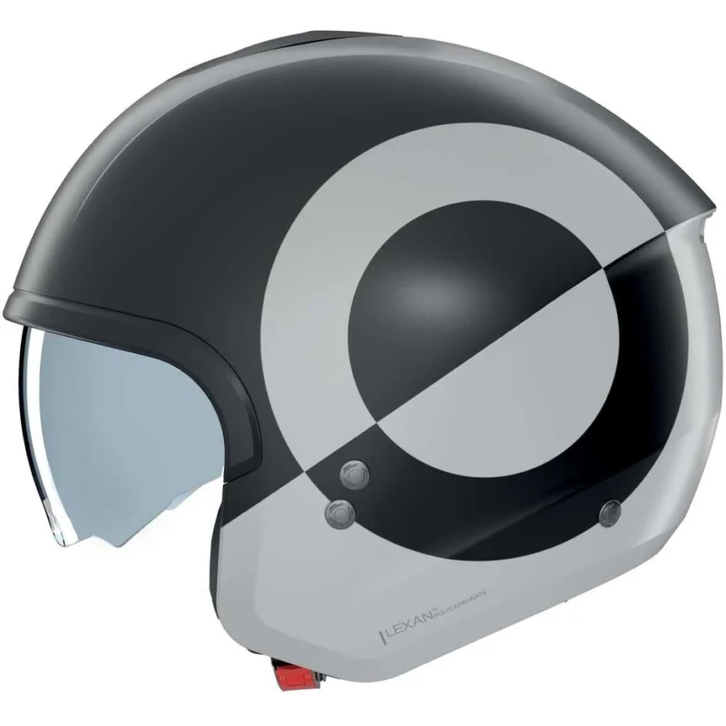 Casco Moto Jet Nolan N20-2 VICEVERSA 344 Nero Bianco Opaco Più Venduto