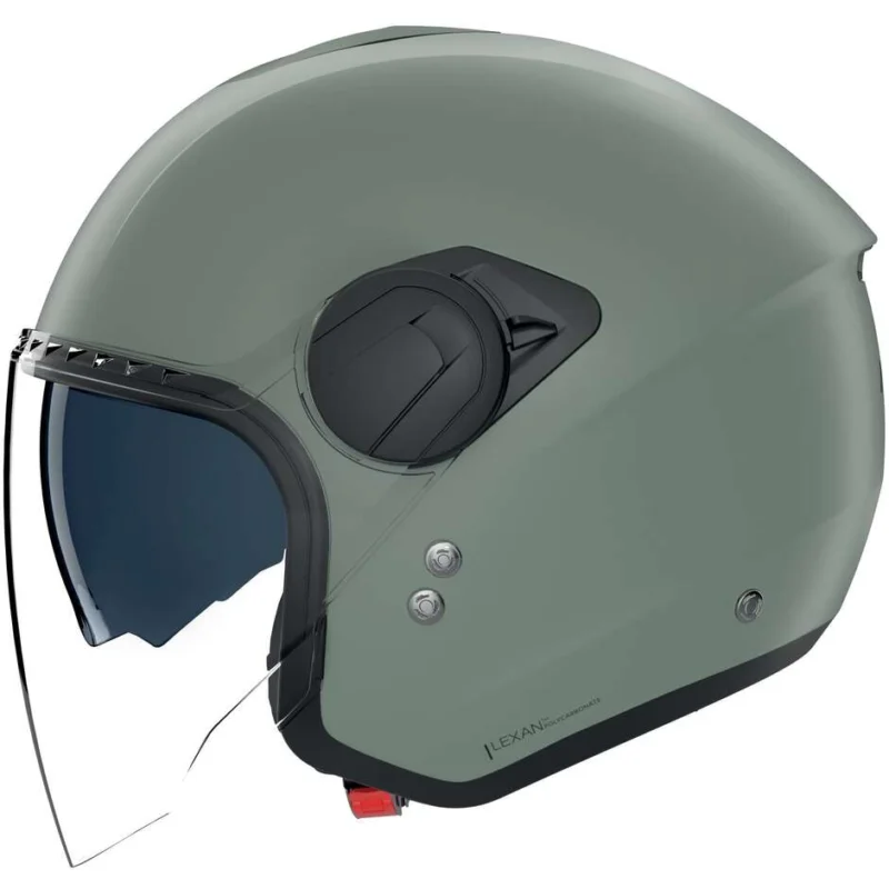 Casco Moto Jet Nolan N20-2 VISOR CLASSICO NOBILE 337 Verde Grigio Opaco Spedito Oggi