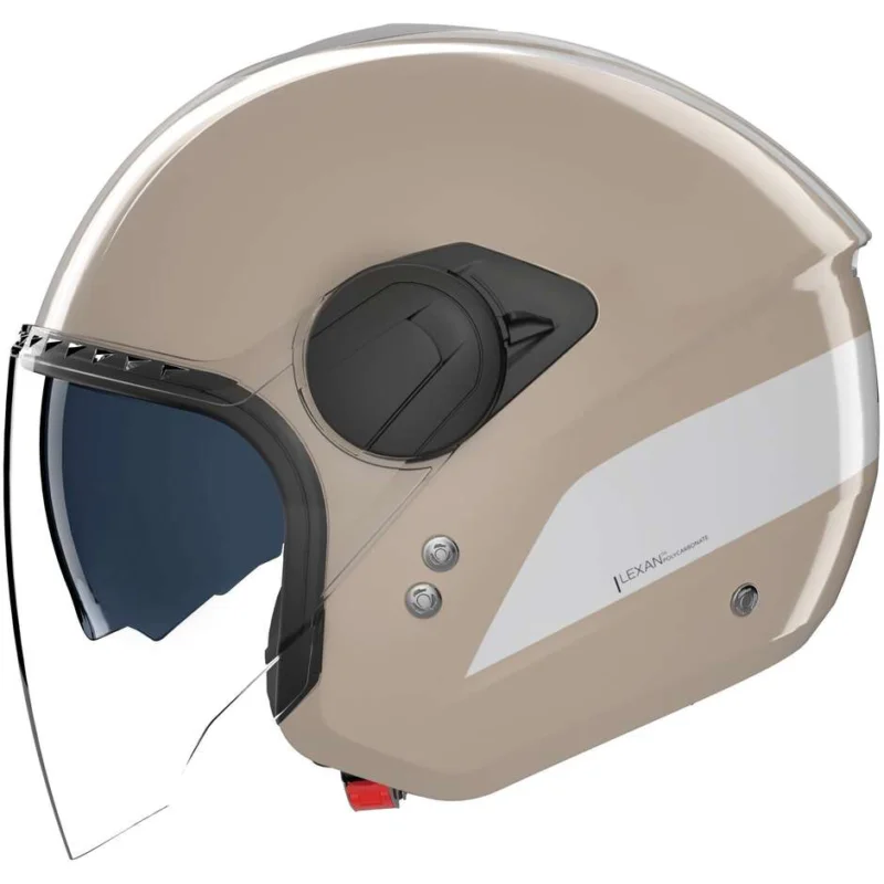 Solo Oggi Casco Moto Jet Nolan N20-2 VISOR DOLCE VITA 350 Sabbia Bianco Lucido