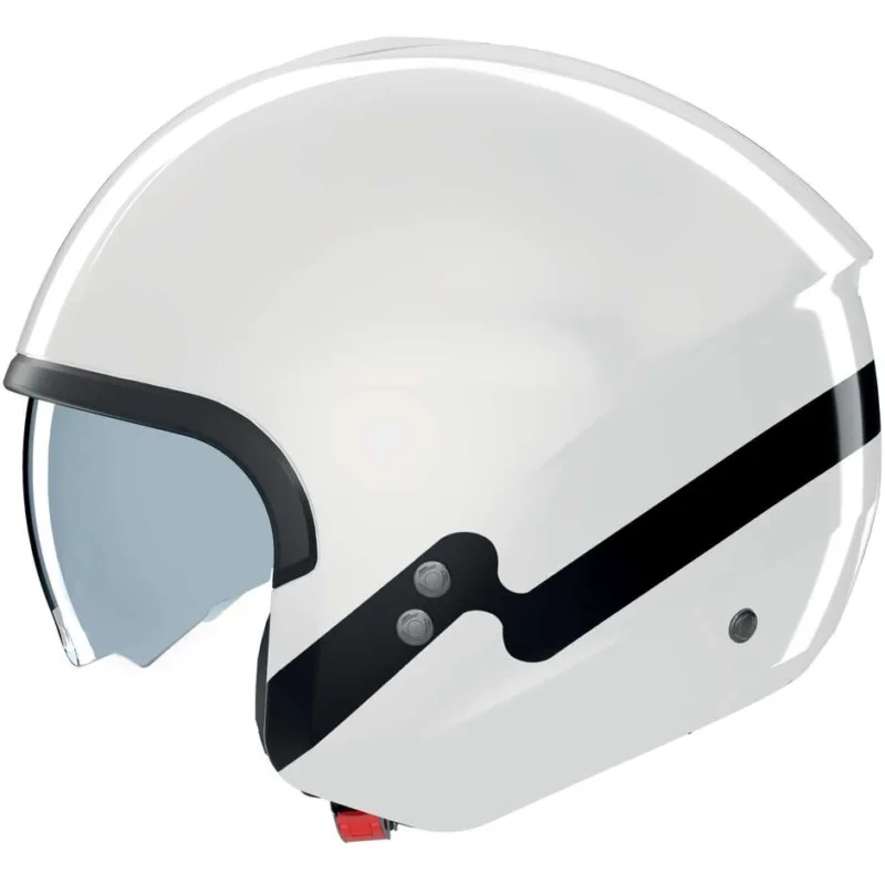 Casco Moto Jet Nolan N20-2 ZEFIRO 341 Bianco nero Lucido Super Prezzo