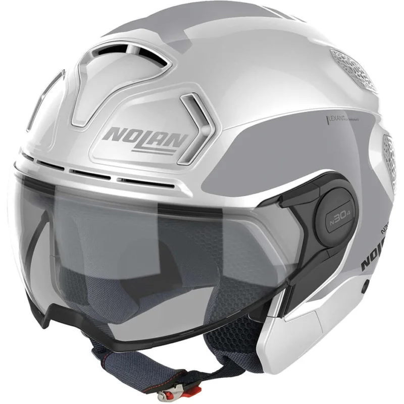 Casco Moto Jet Nolan N30-4 T UNCHARTED 021 Bianco Metal Saldi