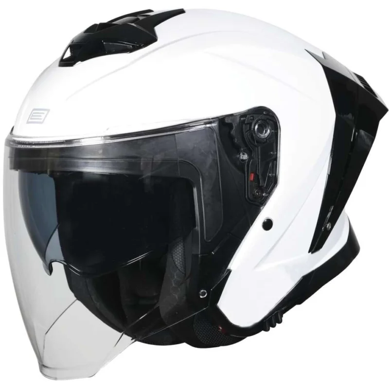 Casco Moto Jet ORIGINE APRICA SOLID Bianco Lucido 22.06 Quantità Limitata
