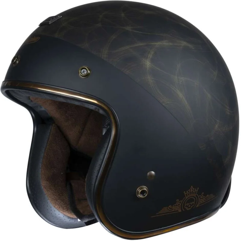 Prezzo Basso Casco Moto Jet Origine PRIMO Rocker Bronzo Opaco