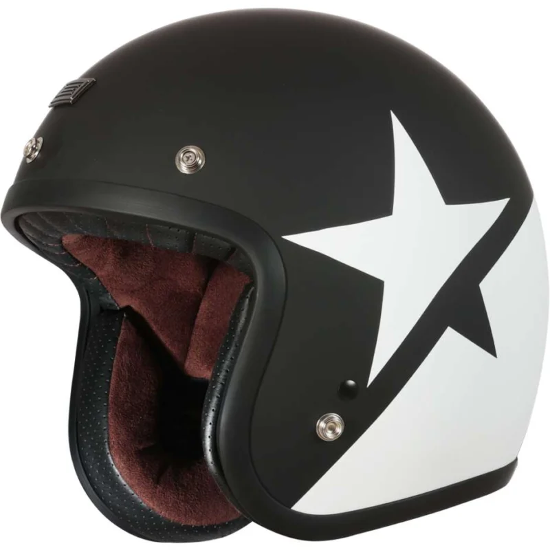 Casco Moto Jet Origine PRIMO Star Bianco Nero Opaco 22.06 Offerta Speciale