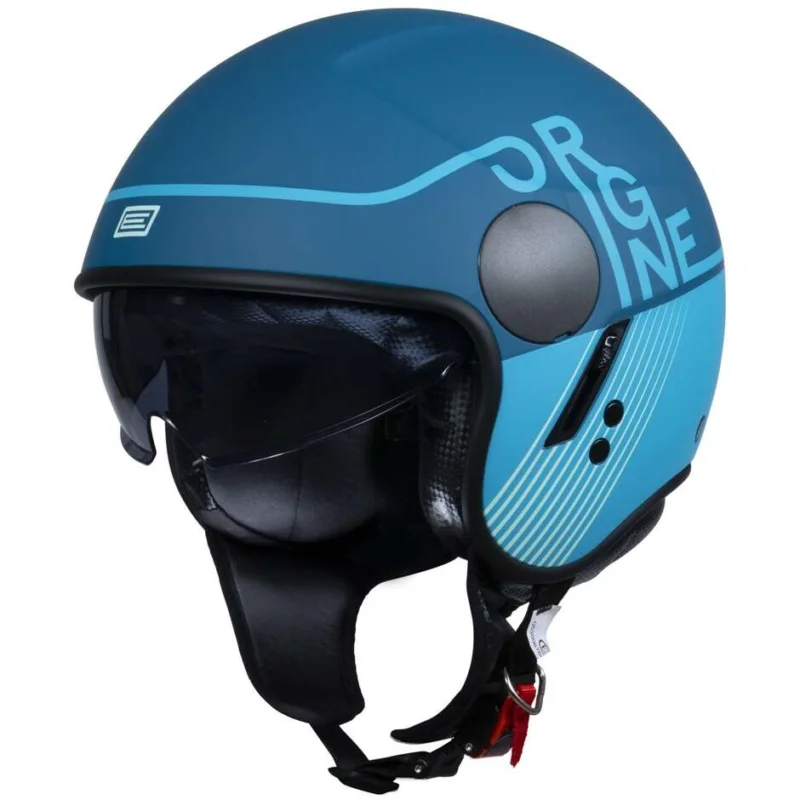 Nuova Collezione Casco Moto Jet Origine SIERRA Snatch Blu Opaco
