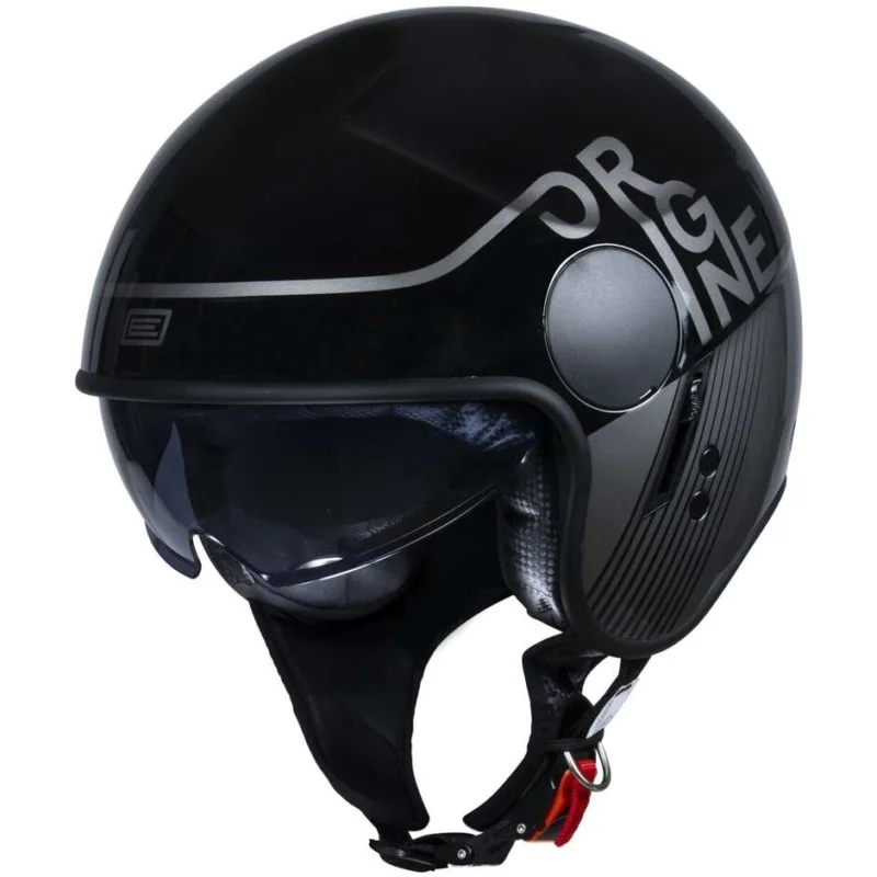Soddisfatti O Rimborsati Casco Moto Jet Origine SIERRA Snatch Nero Lucido