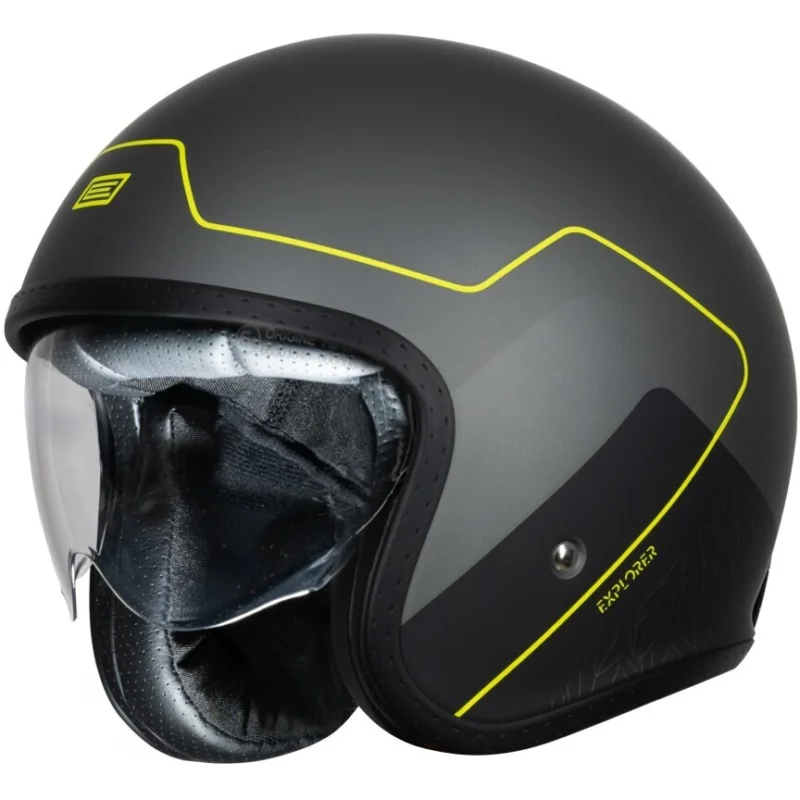Casco Moto Jet ORIGINE SPIRIT EXPLORER Titanio 22.06 Nuovo Arrivo