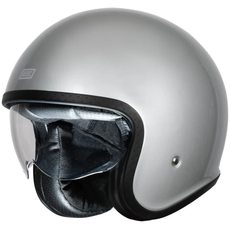 Casco Moto Jet ORIGINE SPIRIT SOLID Silver Lucido 22.06 A Buon Prezzo