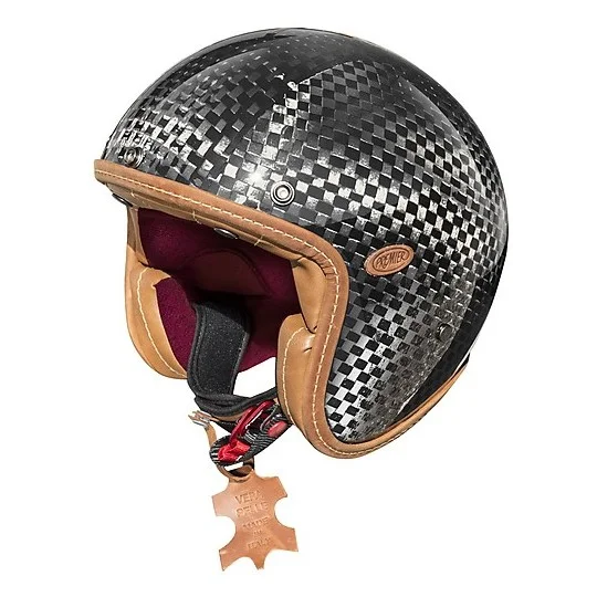 Saldi Casco Moto Jet Premier Anniversary Collection LE PETIT CLASSIC EVO Carbon tech