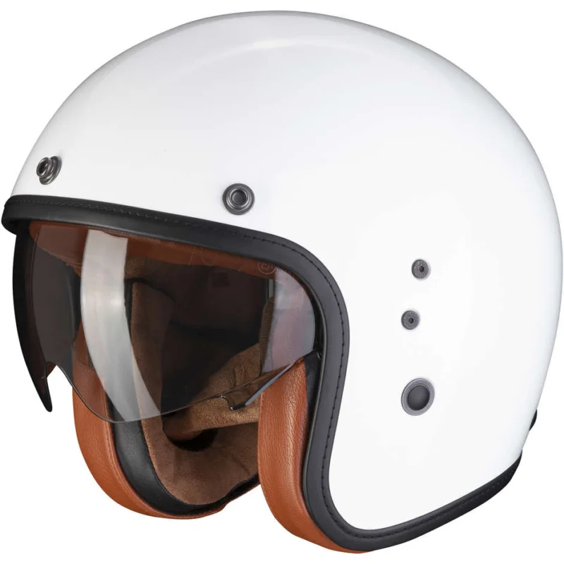 Casco Moto JetScorpion BELFAST EVO LUXE Bianco Saldi