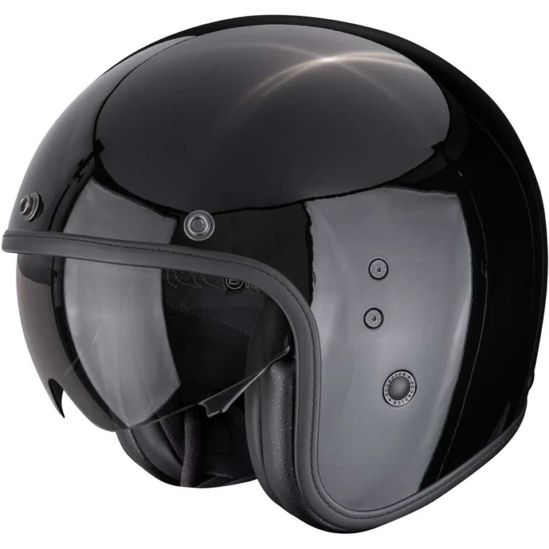 Popolare Casco Moto Jet Scorpion BELFAST EVO SOLID Nero