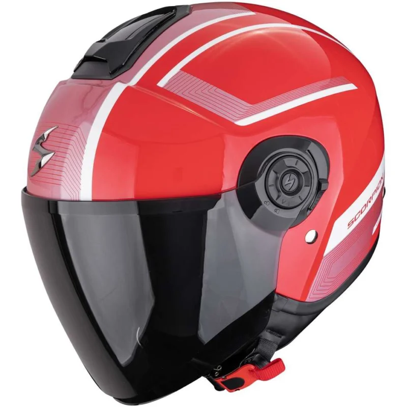 Occasione Imperdibile Casco Moto Jet Scorpion EXO-CITY II COSMOS Rosso Argento