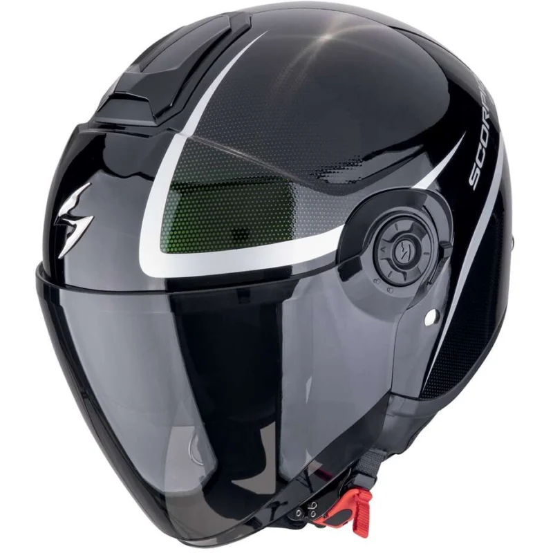Professionale Casco Moto Jet Scorpion EXO-CITY II INTERCITY Nero Camaleonte