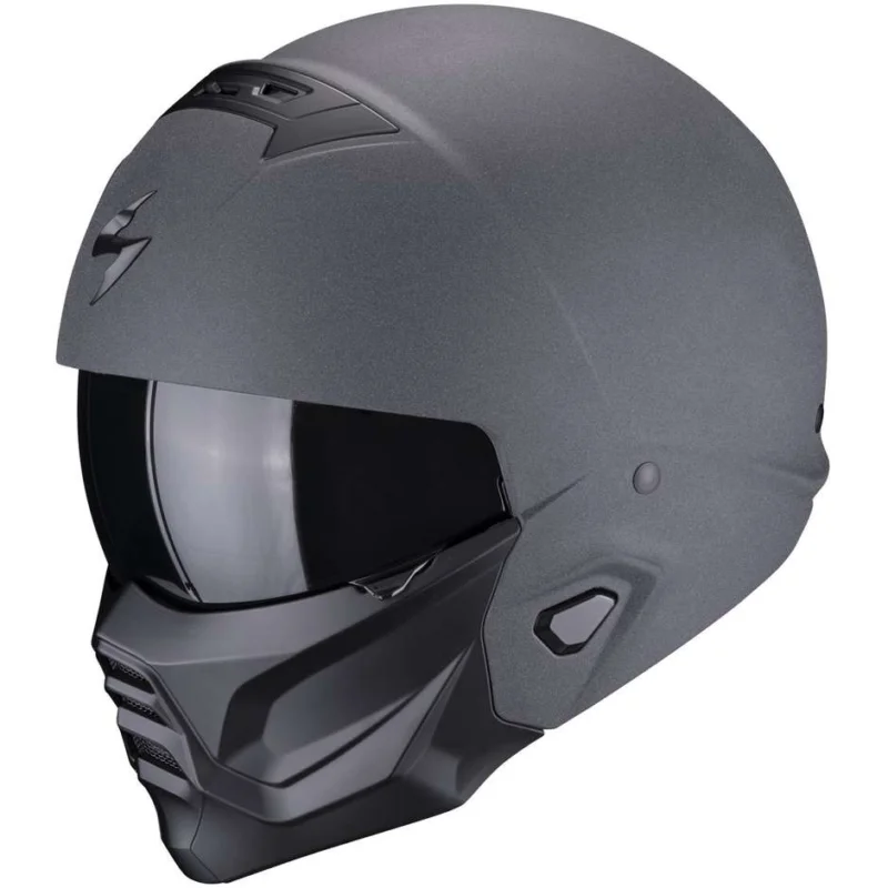 Miglior Prezzo Casco Moto Jet Scorpion EXO-COMBAT II GRAPHITE Scuro Grigio