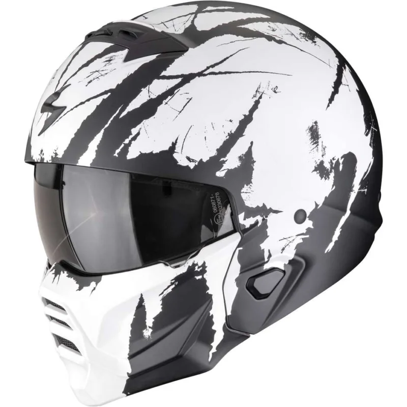 Ultima Occasione Casco Moto Jet Scorpion EXO-COMBAT II MARAUDER Nero Opaco Bianco