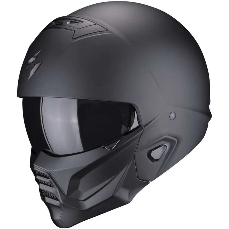 Casco Moto Jet Scorpion EXO-COMBAT II SOLID Nero Opaco Promozione Esclusiva