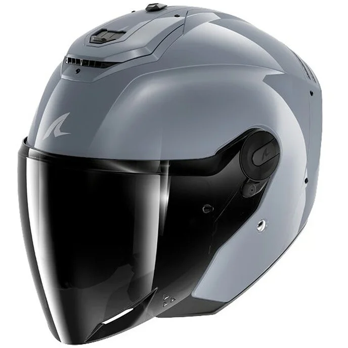 Casco Moto Jet Shark RS JET DARK SHADOW Argento Promozione Esclusiva
