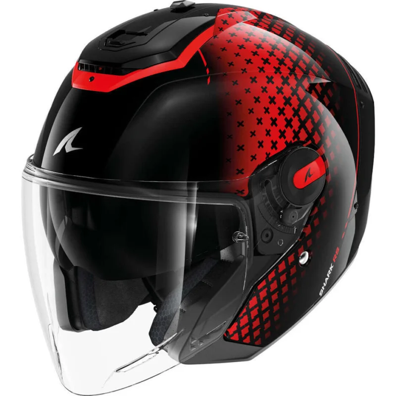 Ordina Subito Casco Moto Jet Shark RS JET STRIDE Nero Rosso Antracite