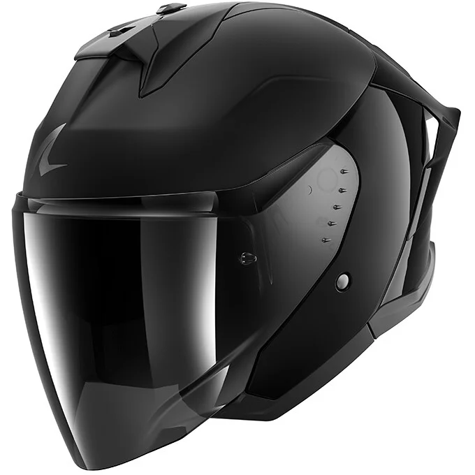 Prezzo Basso Casco Moto Jet Shark SKWAL JET CUP DARK SHADOW DUAL Nero