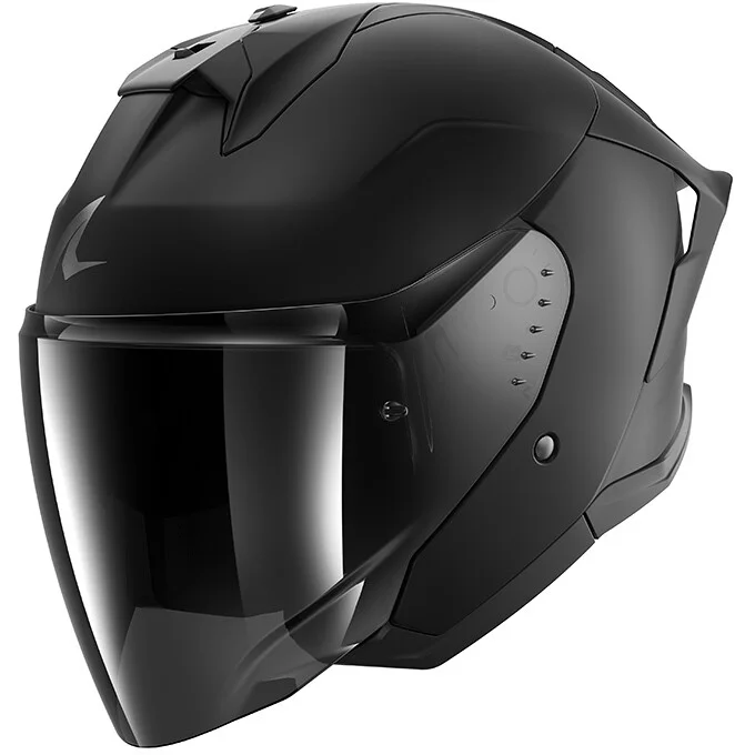 Prezzo Basso Casco Moto Jet Shark SKWAL JET CUP DARK SHADOW Mat Nero Opaco