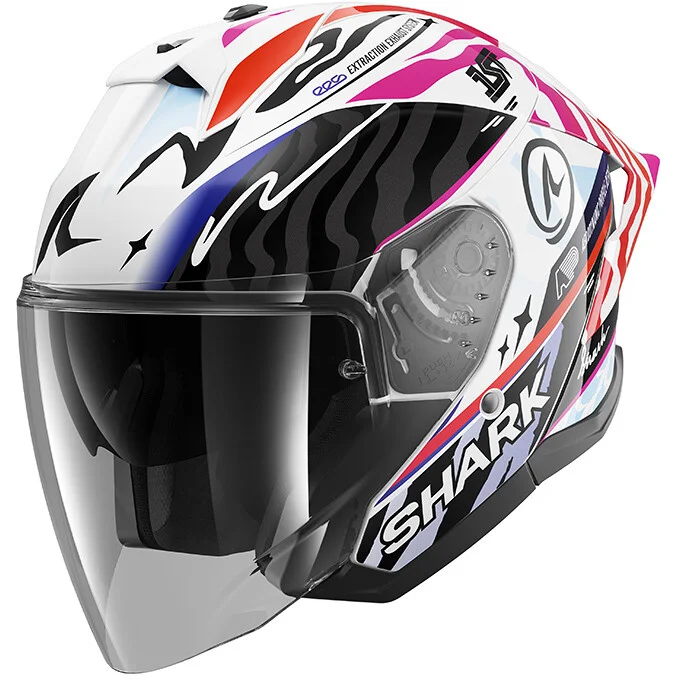 Casco Moto Jet Shark SKWAL JET CUP SPEED-FANCY Nero Bianco Arancio Compra Oggi Stesso