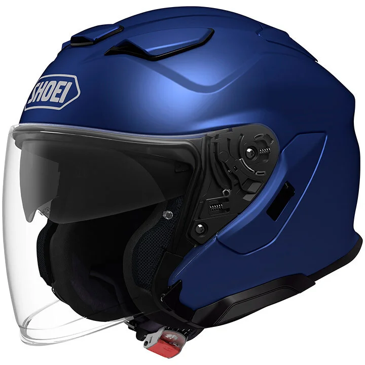 Casco Moto Jet Shoei J-CRUISE 3 Mono Blu Opaco Bestseller