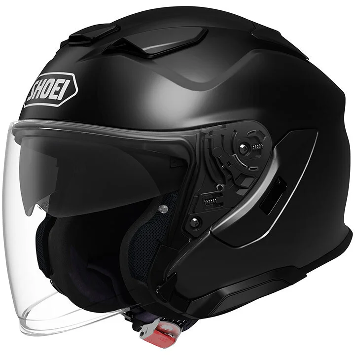 Casco Moto Jet Shoei J-CRUISE 3 Mono Nero Lucido Di Tendenza