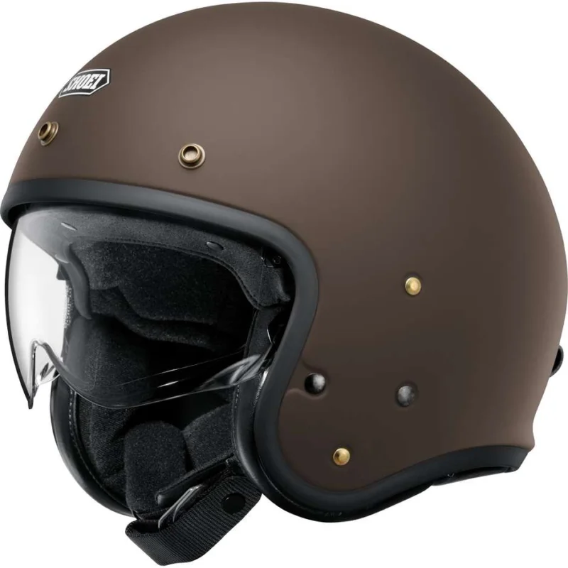 Saldi Casco Moto Jet Shoei J.O2 Marrone Opaco