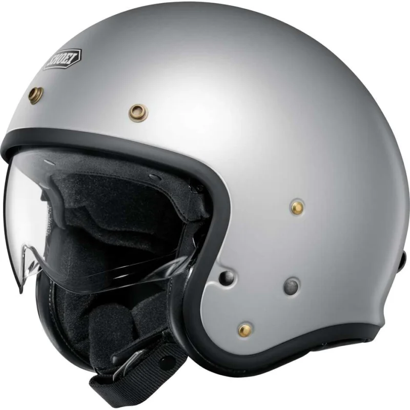 Casco Moto Jet Shoei J.O2 Silver Opaco Promo Stagionale