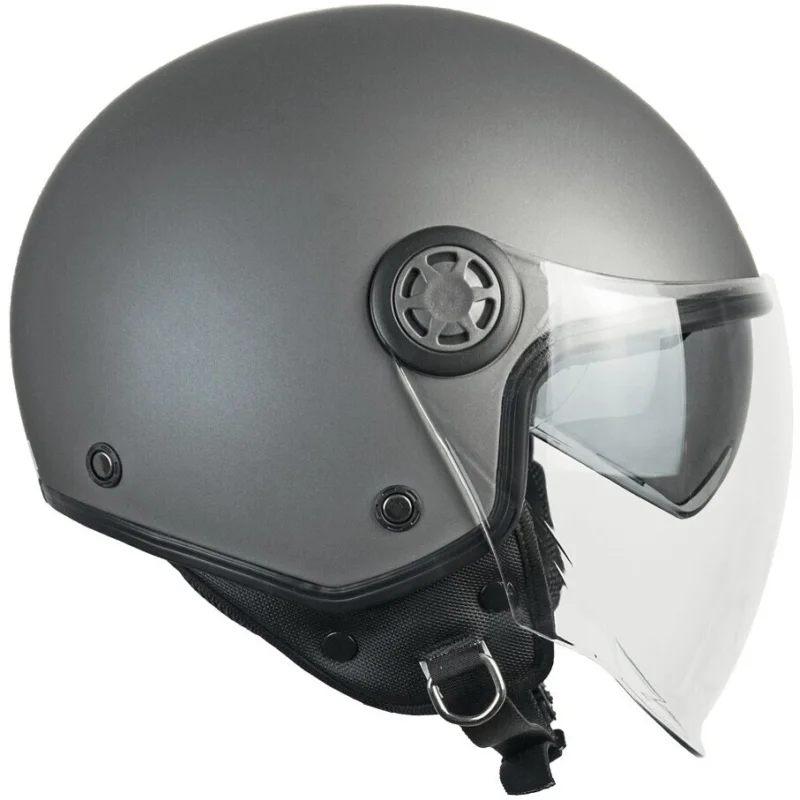 Spedizione Gratuita Casco Moto Jet Ska-P 1SHA ZEN MONO Antracite satinato