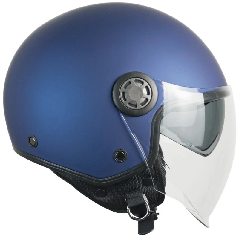 Occasione Imperdibile Casco Moto Jet Ska-P 1SHA ZEN MONO Blu satinato